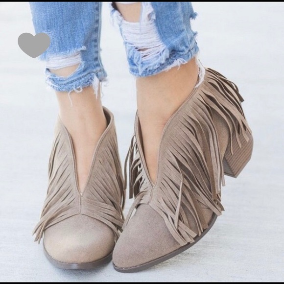 Fashion Beast Ankle Booties Faux Suede Slip On - Picture 7 of 8